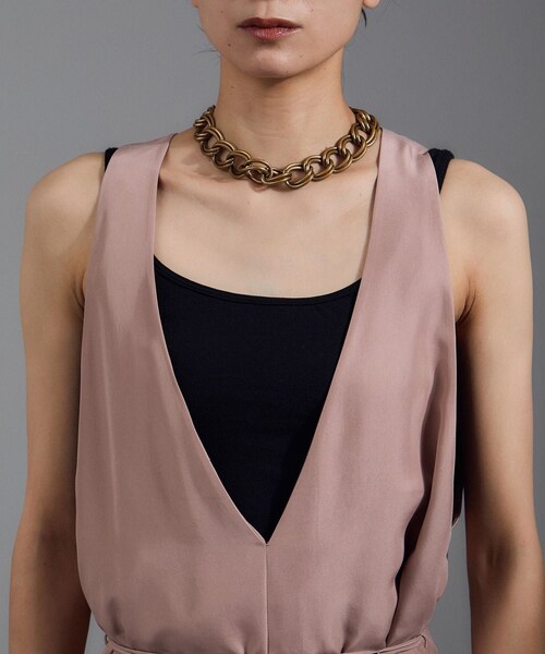 ADAM ET ROPE'（アダムエロペ）の「[25AW]GENTLE SILK ジャンパースカート【セットアップ対応・洗える】（ジャンパースカート・レディース・ブラック/ブラウン系/ピンク系・F）」の22枚目の写真