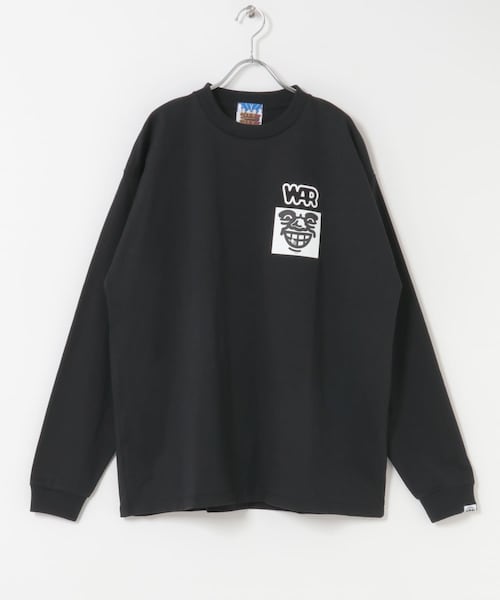 URBAN RESEARCH（アーバンリサーチ）の「CITY COUNTRY CITY　CCC×WAR＿COTTON L/S T（Tシャツ/カットソー・メンズ・BLK/WHT/WHT/BLK/WHT/BLU・L/XL）」の3枚目の写真