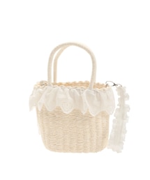 merry jenny | レースフリルカゴバッグ(かごバッグ)