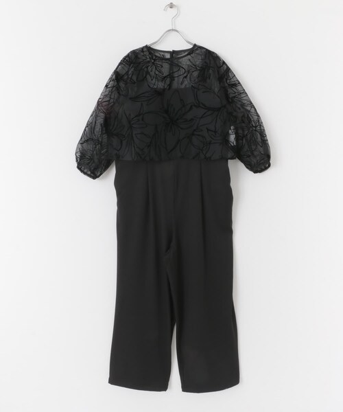 ITEMS URBANRESEARCH（アイテムズ アーバンリサーチ）の「チュールトップス×オールインワンセット（サロペット/オーバーオール・レディース・BLK/BEG・FREE）」の10枚目の写真