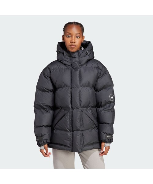 adidas（アディダス）の「adidas by Stella McCartney 中わた入り ミッドレングス プリントジャケット（ジャケット/アウター・レディース・ブラック・J/XS/S/M/J/XL/J/2XL/J/3XL/L/XS/XL/2XL/3XL/5XL）」の2枚目の写真