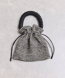 ADAM ET ROPE' | ブレイドハンドル巾着バッグ(ショルダーバッグ)