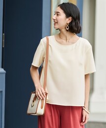 nissen | 大きいサイズシンプルTブラウス（消臭テープ付）(シャツ/ブラウス)