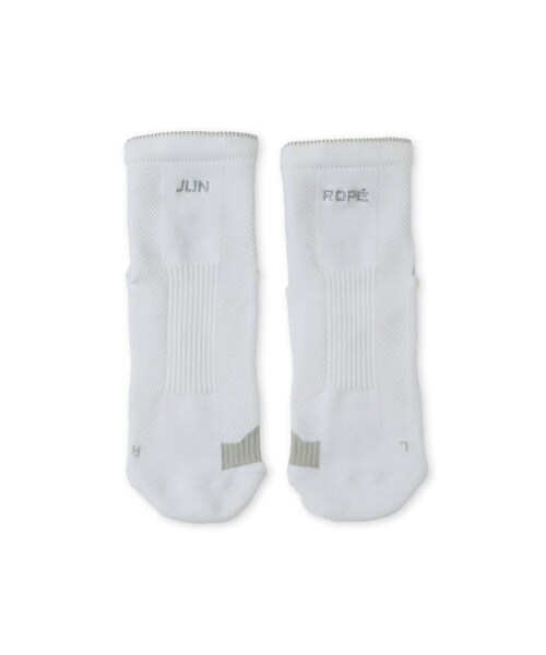 ROPE'（ロペ）の「編地切替　ミドルソックス（ソックス/靴下・レディース・ブラック/ホワイト・F）」の3枚目の写真