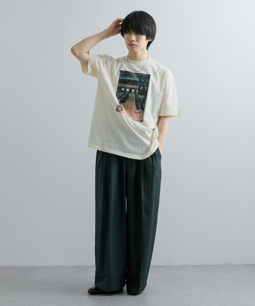 SENSE OF PLACE by URBAN RESEARCH（センスオブプレイスバイアーバンリサーチ）の「フォトグラフィックTシャツ B（Tシャツ/カットソー・メンズ・LIME/IVORY/CHARCOAL・M/L）」の9枚目の写真