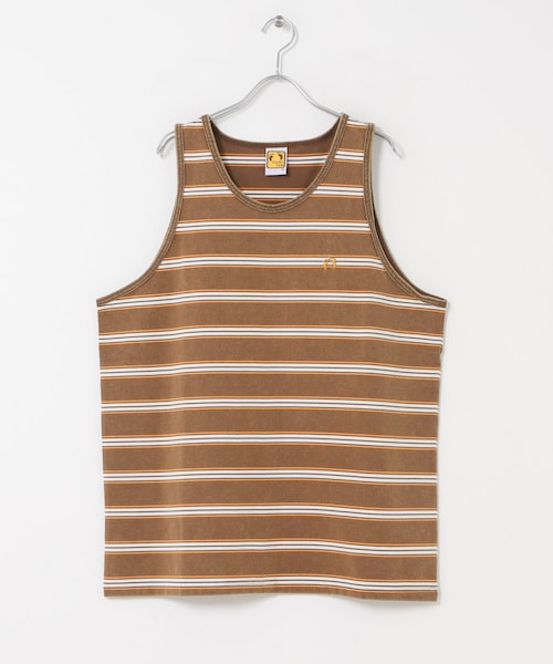 URBAN RESEARCH Sonny Label（アーバンリサーチサニーレーベル）の「HANG TEN　LA HOJJA BORDER TANK（タンクトップ・メンズ・OFF/BRWON・M/L）」の2枚目の写真