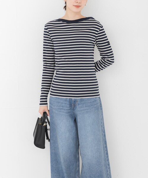 URBAN RESEARCH(アーバンリサーチ)の「『別注』LE MINOR×URBAN RESEARCH ボーダーカットソー(Tシャツ/カットソー・レディース・NoirEcru/MarineEc・-)」の14枚目の写真