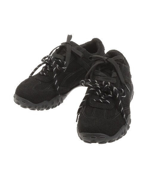 EMODA（エモダ）の「ダブルレースアップロースニーカー（その他シューズ・レディース・ブラック/ブラウン・S/M/L）」の5枚目の写真