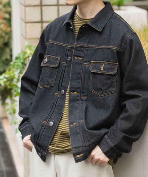 ITEMS URBANRESEARCH（アイテムズ アーバンリサーチ）の「DENIM JACKET TYPE 2nd（デニムジャケット・メンズ・BLK/IDG BLU/BLU・M/L）」の10枚目の写真