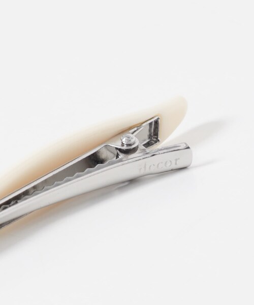 URBAN RESEARCH（アーバンリサーチ）の「decor『デコール』　2P Oval hair clip（バレッタ/ヘアクリップ・レディース・BLACK/IVORY・-）」の7枚目の写真