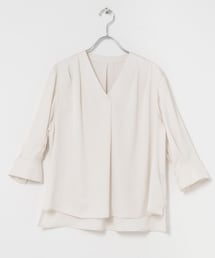 URBAN RESEARCH ROSSO | シルキーツイルVネックブラウス(シャツ/ブラウス)