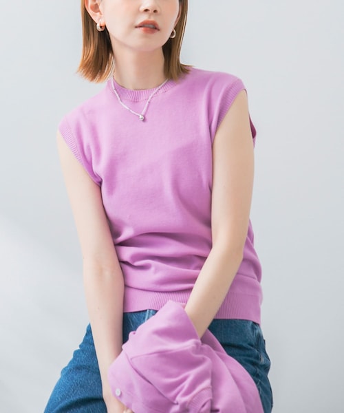 URBAN RESEARCH ROSSO（アーバンリサーチロッソ）の「GICIPI　OPALE（ニット/セーター・レディース・Lavender/Buio/Carbon/Pistachio/Bianco・1）」の5枚目の写真
