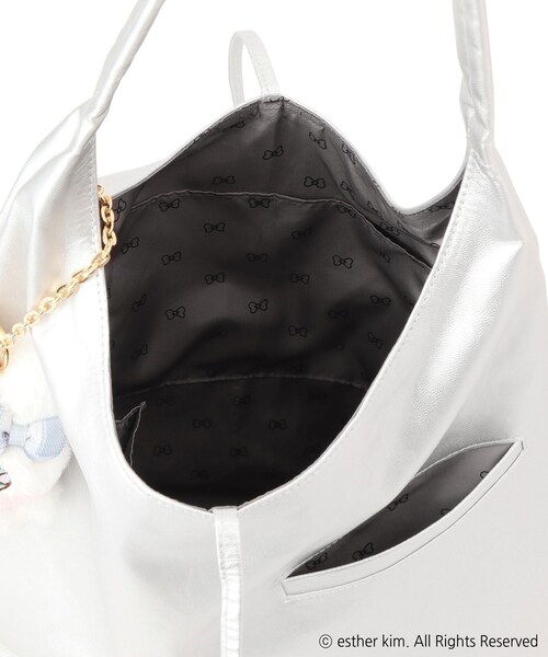 ROPE' PICNIC(ロペピクニック)の「【Esther Bunny Little meets ROPE' PICNIC】チャーム付きバッグ(トートバッグ・レディース・ブラック/シルバー・F)」の20枚目の写真