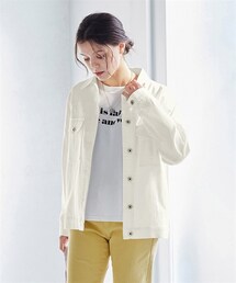 nissen | ＜大きいサイズ＞花粉がつきにくい綿混ストレッチカラージャケット（ＵＶカット）(ジャケット/アウター)