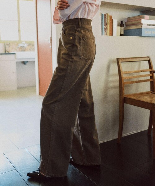 VIS（ビス）の「【POLO BCS】VIS別注クロスベルトストレートワイドデニム（デニムパンツ・レディース・チャコール/ブラウン/ブルー・M/S）」の8枚目の写真