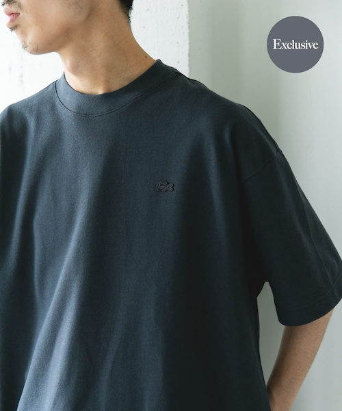 URBAN RESEARCH DOORS(アーバンリサーチドアーズ)の「『別注』LACOSTE×DOORS MOSS STITCH SHORT-SLEEVE T-SHIRTS(Tシャツ/カットソー・メンズ・HAMMAM/SOJA/BUFFALO/GRAPHITE・3/4/5)」の2枚目の写真