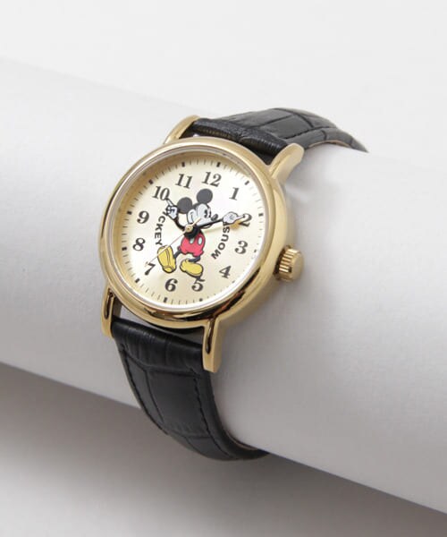 URBAN RESEARCH Sonny Label（アーバンリサーチサニーレーベル）の「Mickey　MICKEY WATCH（アナログ腕時計・レディース・ブラック・one）」の3枚目の写真