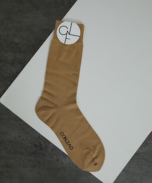 ADAM ET ROPE'（アダムエロペ）の「【CONLEAD（コンリード）】Silk socks / シルクソックス（ソックス/靴下・レディース・グレー系/ホワイト/キャメル/グリーン系/ピンク系・F）」の6枚目の写真