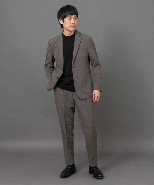 URBAN RESEARCH DOORS（アーバンリサーチドアーズ）の「LIFE STYLE TAILOR　4WAYストレッチメランジパンツ（スラックス・メンズ・NAVY/BROWN/SAGE KHAKI・S/M/L/XL）」の20枚目の写真