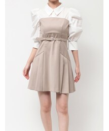 dazzlin | レイヤードシャツミニワンピース(ワンピース)