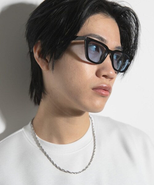 SENSE OF PLACE by URBAN RESEARCH(センスオブプレイスバイアーバンリサーチ)の「キャットアイサングラス(メガネ・メンズ・BLK×BLU/BLACK/CLR BRN・one)」の7枚目の写真