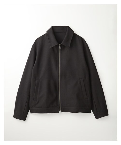 nissen（ニッセン）の「ジップアップブルゾン（ジャケット/アウター・メンズ・杢チャコール/黒・M/L/LL/3L/4L/5L/6L/8L/10L）」の4枚目の写真