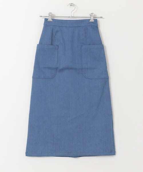 ITEMS URBANRESEARCH（アイテムズ アーバンリサーチ）の「アウトポケットデニムスカート∴（デニムスカート・レディース・L.BLU/NVY・S/M）」の7枚目の写真