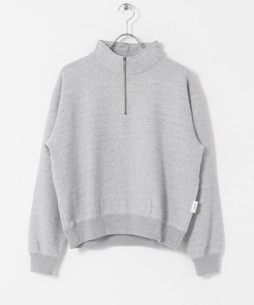URBAN RESEARCH DOORS（アーバンリサーチドアーズ）の「commpost　反毛裏毛ハーフジップスウェット（スウェット・レディース・TOP GRAY・S）」の8枚目の写真