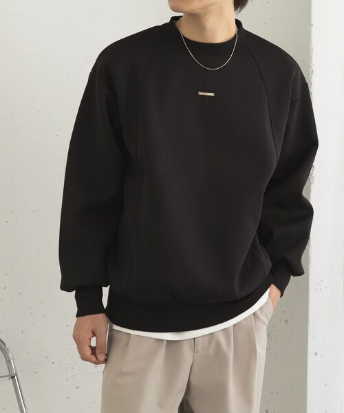 SENSE OF PLACE by URBAN RESEARCH（センスオブプレイスバイアーバンリサーチ）の「ポンチプレートキリカエスウェット（スウェット・メンズ・BLUE/BLACK/GRAY・M/L）」の5枚目の写真