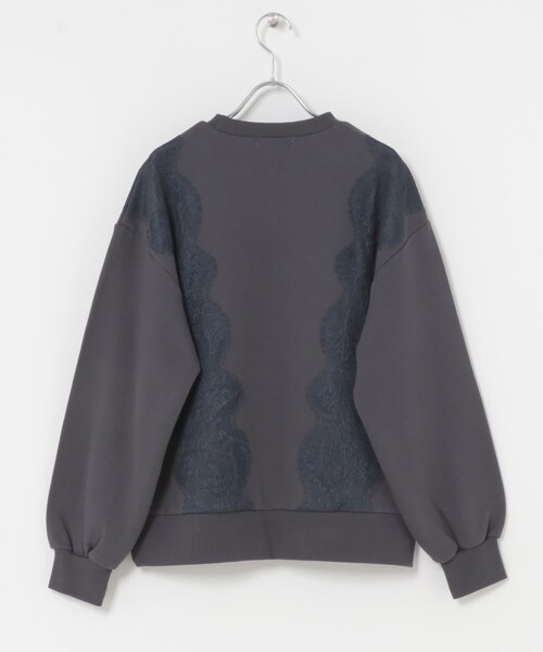 SENSE OF PLACE by URBAN RESEARCH（センスオブプレイスバイアーバンリサーチ）の「レースルーズスウェット（スウェット・レディース・GRAY/OATMEAL/CHARCOAL・One）」の12枚目の写真