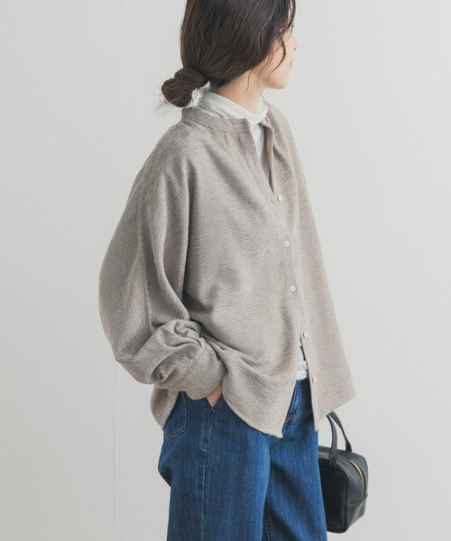 URBAN RESEARCH DOORS（アーバンリサーチドアーズ）の「ドルマンバンドカラーシャツ（シャツ/ブラウス・レディース・BEIGE/CHARCOAL・Free）」の18枚目の写真