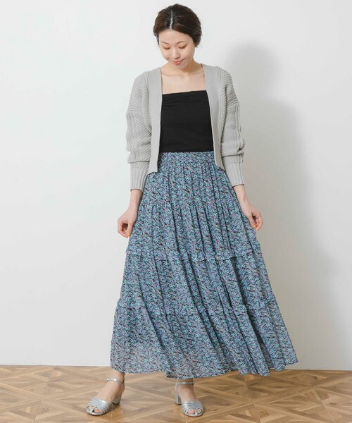 URBAN RESEARCH Sonny Label（アーバンリサーチサニーレーベル）の「ニットボレロカーディガン（カーディガン/ボレロ・レディース・ラベンダー/オフ/ライトグレー・FREE）」の18枚目の写真