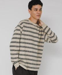 URBAN RESEARCH Sonny Label | ピグメントボーダーロングスリーブTシャツ(Tシャツ/カットソー)