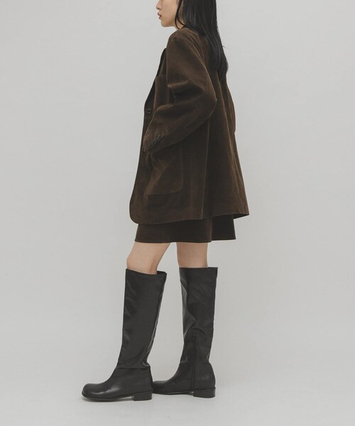 KBF（ケイビーエフ）の「プランプトゥロングブーツ（ブーツ・レディース・D.BROWN/BLACK・36/37/38）」の10枚目の写真