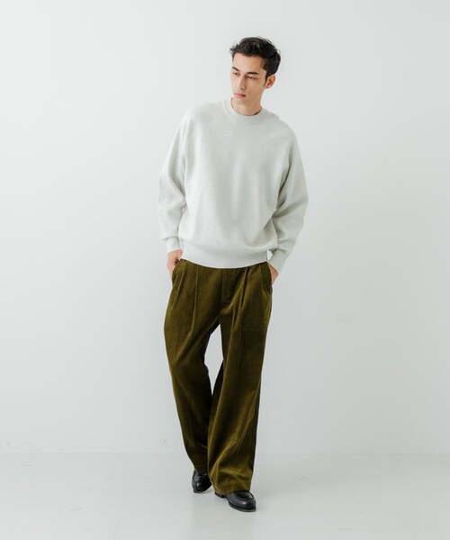 URBAN RESEARCH（アーバンリサーチ）の「綿カシミヤスウェットニット（ニット/セーター・メンズ・GRAY/KHAKI/OATMEAL/NAVY・M/L）」の11枚目の写真