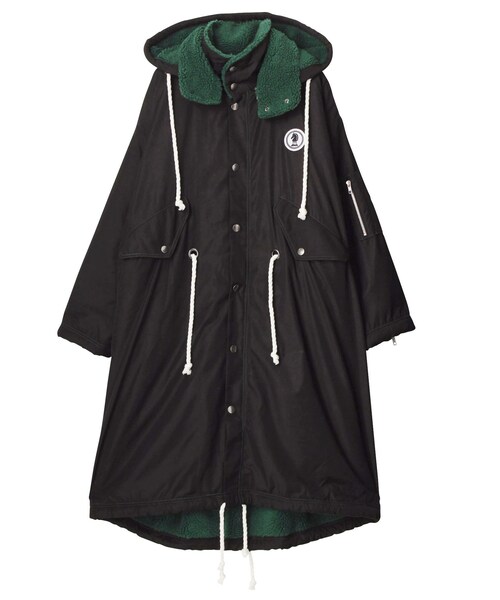 PAMEO POSE（パメオポーズ）の「Boa Hoodie Coat（その他アウター・レディース・ブラック/ピンク/ブラウン/カーキ・F）」の2枚目の写真