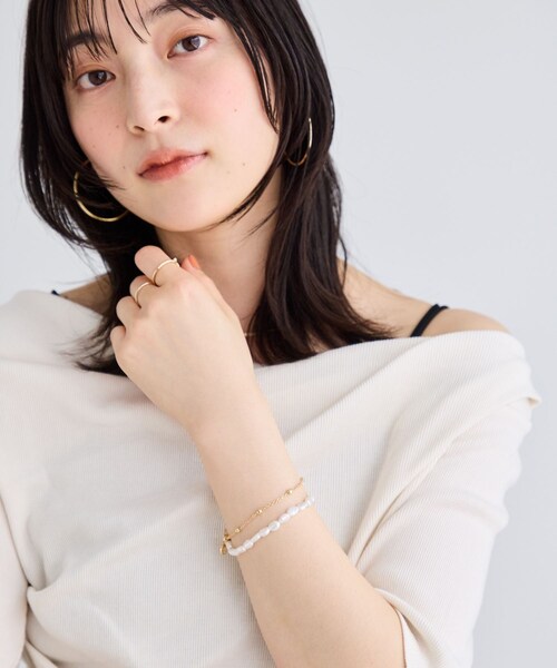 VIS（ビス）の「チェーンレイヤードブレスレット（ブレスレット・レディース・ゴールド/シルバー・F）」の6枚目の写真