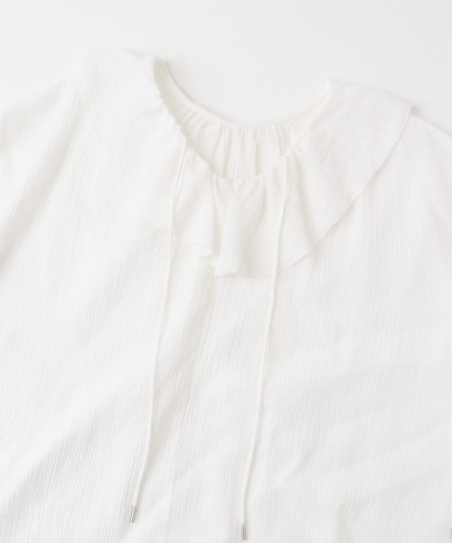 URBAN RESEARCH ROSSO（アーバンリサーチロッソ）の「『WEB/一部店舗限定カラー』楊柳フリルブラウス（シャツ/ブラウス・レディース・SAX/WHITE/YELLOW/PINK・FREE）」の16枚目の写真