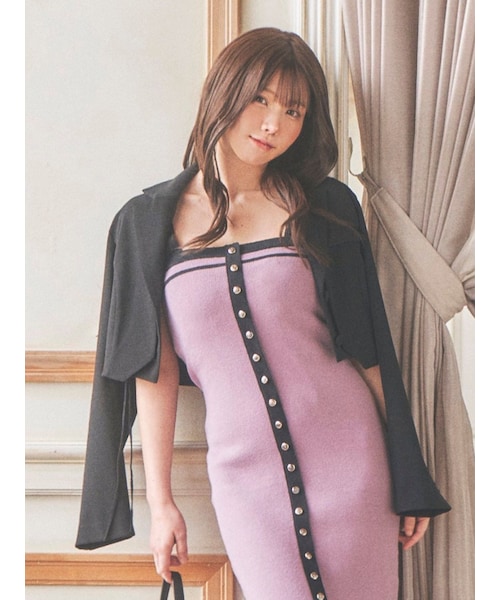 EATME（イートミー）の「マルチWAYショートジャケット（セットアップ可能）（テーラードジャケット・レディース・ブラック/ラベンダー/ブラウン/ミックス・F）」の3枚目の写真