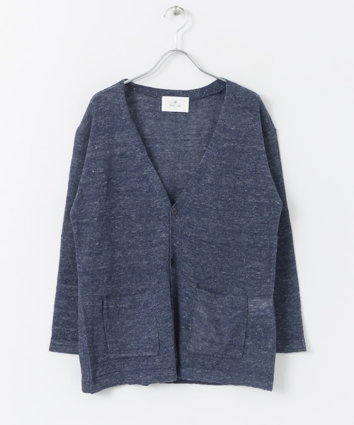 URBAN RESEARCH Sonny Label（アーバンリサーチサニーレーベル）の「リネンVネックカーディガン∴（カーディガン/ボレロ・メンズ・ピンク/オフ/ネイビー/チャコール・M/L）」の3枚目の写真