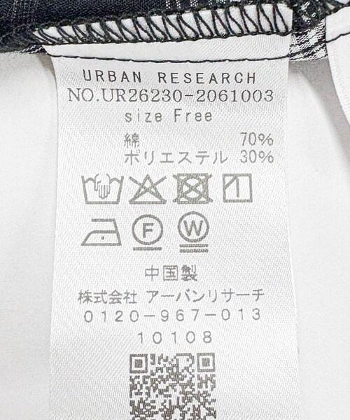 URBAN RESEARCH（アーバンリサーチ）の「サッカーチェックワンピース（ワンピース・レディース・BLACK/NAVY・Free）」の17枚目の写真