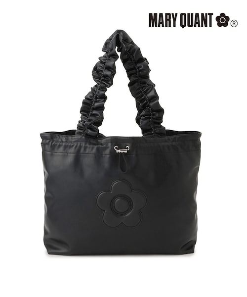 VIS(ビス)の「【WEB限定】【MARY QUANT×VIS】フリルハンドルトートバッグ/A4対応(トートバッグ・レディース・ブラック/シルバー・F)」の1枚目の写真