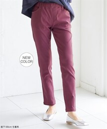 nissen | 超ストレッチレーヨン混スリムパンツ（ゆったり太もも）（選べる3レングス）＜大きいサイズ有＞(パンツ)