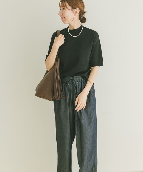 ITEMS URBANRESEARCH（アイテムズ アーバンリサーチ）の「ソウバリハンソデニット（ニット/セーター・レディース・BLK/OFF/K.BEG・FREE）」の18枚目の写真