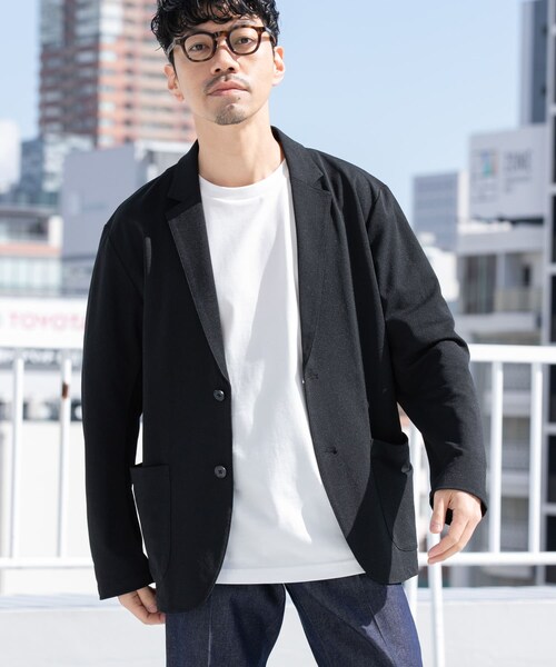 URBAN RESEARCH ROSSO（アーバンリサーチロッソ）の「『WEB限定』『セットアップ対応/XLサイズあり』コンフォータブルドライジャケット（テーラードジャケット・メンズ・NAVY/CHARCOAL/BLACK・S/M/L/XL）」の18枚目の写真