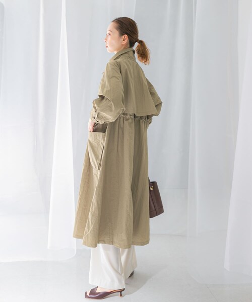 URBAN RESEARCH ROSSO（アーバンリサーチロッソ）の「撥水ボリュームモッズコート（モッズコート・レディース・BEIGE/OFF WHITE・FREE）」の19枚目の写真