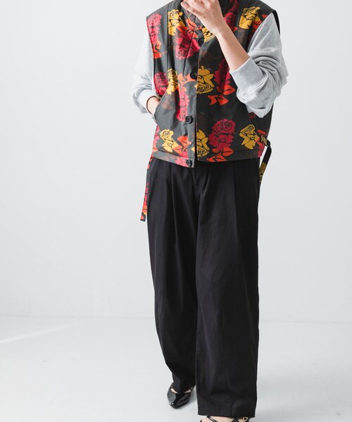 URBAN RESEARCH（アーバンリサーチ）の「COGNOMEN　W.FANTASISTA FLOWER VEST（その他アウター・メンズ・CHARCOAL/ORANGE・Free）」の11枚目の写真