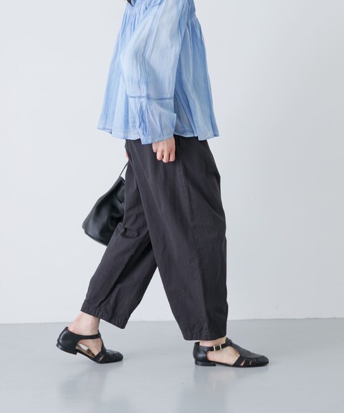 かぐれ（カグレ）の「コットンクロップドパンツ（その他パンツ・レディース・OFF/BEIGE/BLACK・Free）」の4枚目の写真