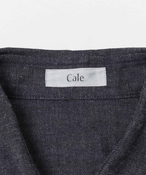 URBAN RESEARCH（アーバンリサーチ）の「Cale　コットンリネンラミーデニムシャツ（シャツ/ブラウス・メンズ・ネイビー・3/4）」の9枚目の写真