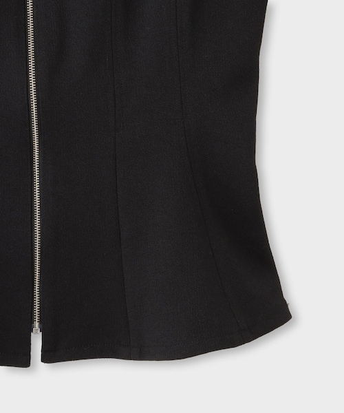 ROPE'（ロペ）の「【一部店舗限定】【REALM（レルム）】FRONT ZIP BLOUSE｜ペプラムビスチェ　26SS（シャツ/ブラウス・レディース・ブラック/ホワイト系・38）」の19枚目の写真